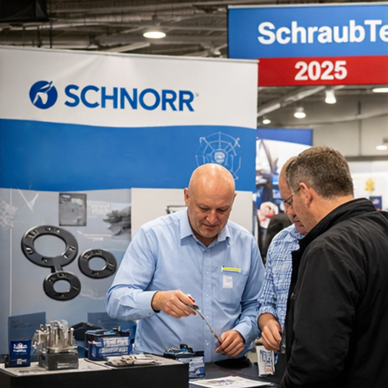 SCHNORR：亮相 SchraubTec 2025，聚焦螺栓连接防松与弹性元件的应用交流